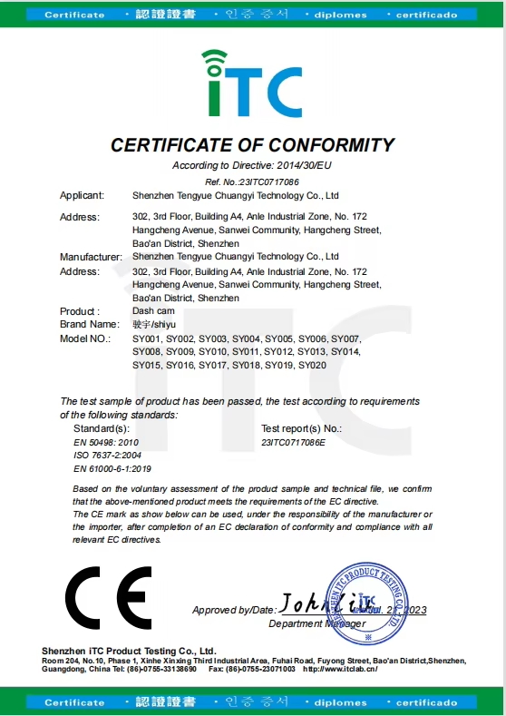 CE Certificate